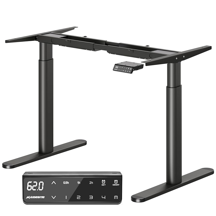 Amazon | Maidesite 電動昇降デスク EL2 脚のみ 高さ72-120cm 幅